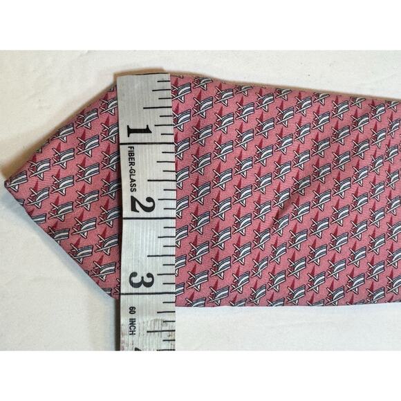 Vineyard Vines Pink Silk Tie Beach Chairs Preppy Summer - Picture 6 of 8